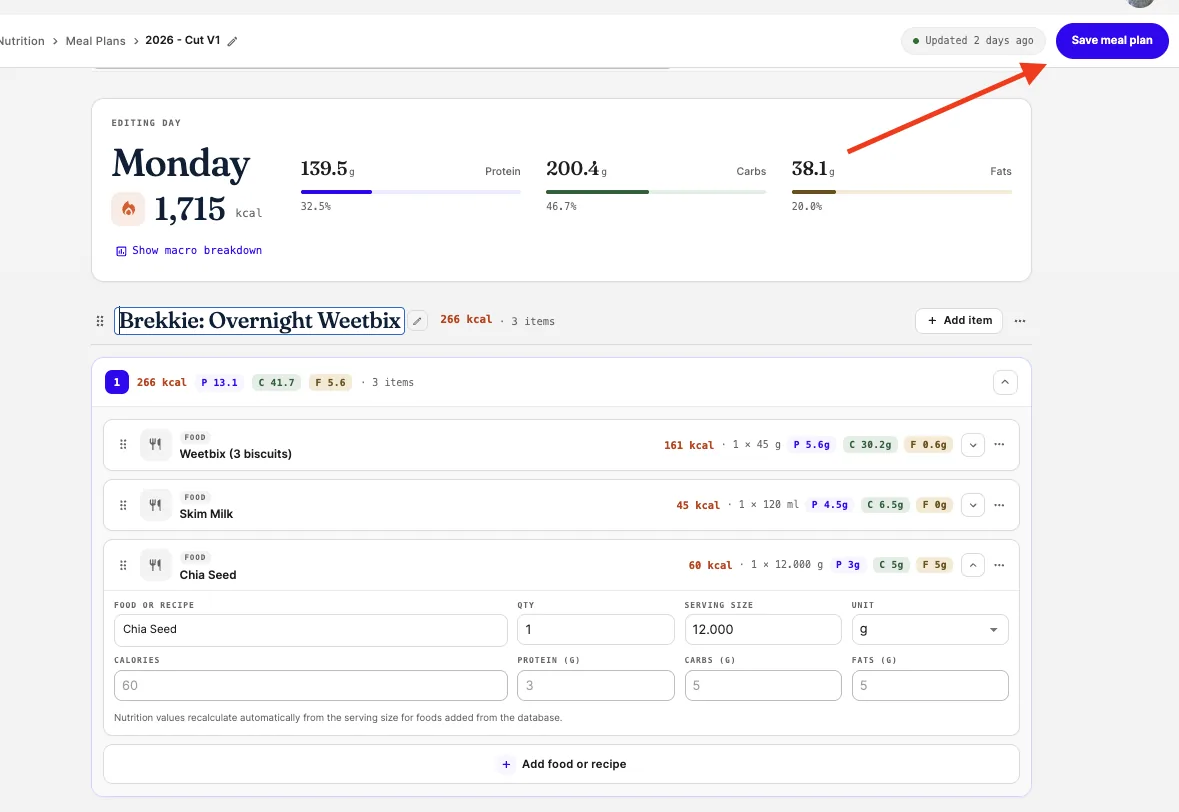 When the plan is ready, select Complete and share.
