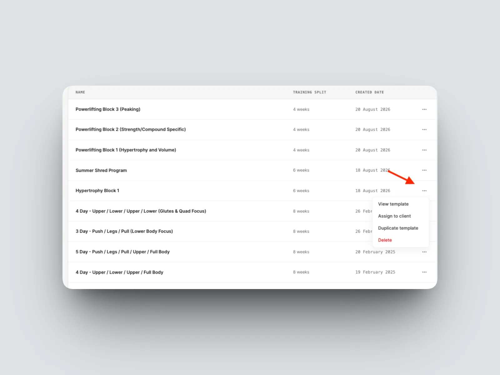 and adjust it for a specific client.